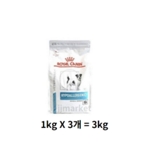 로얄캐닌 [정품] 하이포알러제닉 스몰독 1kg [최근제조상품], 2개, 3kg