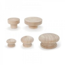 아이베란다 원목손잡이 가구 나무 우드 서랍장 원형손잡이 볼트포함 IV, KT6506(25mm)