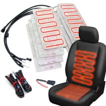 국내생산 순정형 DIY 열선시트 부품 차량용 온열시트, 1, 세로형(한좌석-12V)