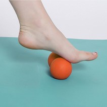 마시지볼 사무실운동기구 풋 스트레칭 지압 안마 라크로스볼 발 마사지공 맛사지볼 종아리 근육 빼기, 땅콩볼, 블루