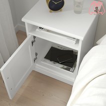 이케아 협탁 송에산드 화이트 침대 침실 보조 테이블 거실 소파옆 사이드테이블 베란다 커피 탁상