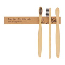 생분해칫솔 뱀부 생분해 대나무 미세모 칫솔 블랙 10개 개별포장_[230125EA], 1, 본상품선택