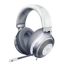 Razer 레이저 크라켄 게임용 경량 알루미늄 프레임 헤드셋 PC PS4 PS5 스위치 Xbox One Xbox시리즈 X S, Kraken Kitty, Mercury White 3559786323 10769