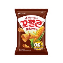 롯데 인간사료 스낵바 봉지과자 꼬칼콘 군옥수수맛 134g 3봉 사무실다과 홈파티, 4개