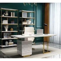 프리미엄 중역테이블 CEO 임원 사무실 회사 업무용 고급 테이블, B.160x70x75cm-화이트