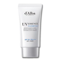 [ 메이크업 전 바르는 촉촉한 썬크림 ] 달바 워터풀 에센스 선크림 SPF50+ 피부 수분 촉촉 유기자차 데일리 블루라이트 차단 백탁 끈적임 없는 에센스 선케어 선블록 선쿠림 선클, 1개, 50ml