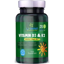 영국 비타민d3 비타민k2 menaquinone 메나퀴논 mk7 60캡슐 LiveWell, 상품선택