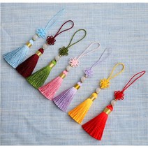 미니매듭 태슬 선물 보자기 노리개 10P 명절 고급 선물포장 설날 추석, 분홍 10P