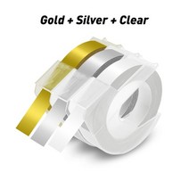 점자 리본 프린터 라벨 메이커 라벨 테이프와 호환 여러 가지 빛깔의 라벨 기계 테이프, 3개 세트-21