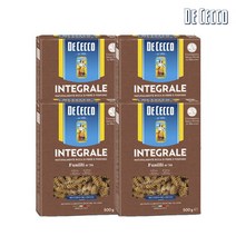 [보라티알] 데체코 통밀 푸질리 500g x4입 /파스타 면, 상세 설명 참조