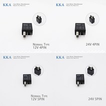 자동차 컨버터 인버터 퓨즈 포함 릴레이 모터 보트 12V 24V 4 핀 5 40A 80A, 19.30A Mini Relay - 24V 4Pin, 1개