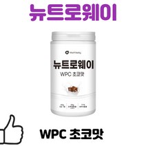 뉴트로웨이 농축유청단백질 WPC 초코맛, 3개, 1800g