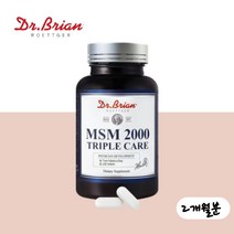 닥터브라이언 MSM 2000 트리플케어 120정 엠에스엠 비타민D 망간 디메틸셀폰 관절염 골다공증 예방 관절 연골 골다공증 항산화 글루코사민 상어연골 초록입홍합 보스웰리아