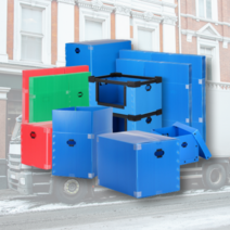 PP 단프라 이사박스 대형 중형 소형 이삿짐 회사 서류 우체국 택배용 구입 수납 파란 컬러 리빙박스, 10호 초록