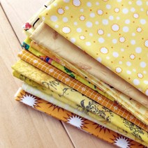 자투리 퀼트 수입원단 옐로우계열, 09(1/2마)