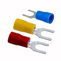 국산 PG압착단자 PG터미널 적색 청색 1.5SQ 2.5SQ 3MM 4MM Y형 봉에 1 000개 봉단위 판매, 2.5SQ 4MM(Y) 청색