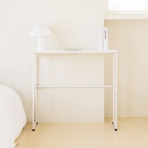 씬 1단 2단 800 콘솔 테이블 사이드 책상, 화이트