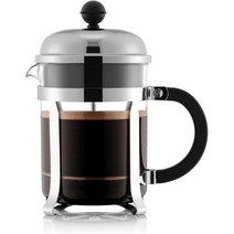 보덤 1924-16 샴보드 커피 메이커 투명 컬러 스테인레스 스틸 16.6 x 19 x 10.5 cm 0.5L 유럽 Bodum Chambord Coffee maker