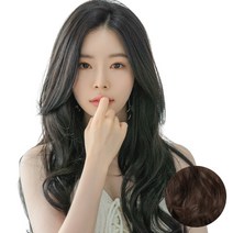가발나라 여자 인모붙임머리가발 헤어피스 글램루즈웨이브5피스 부분가발, 1개, 내츄럴다크브라운