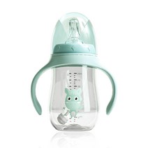 아기 전환 병 신생아 자기 수유 물 빨대 컵 와이드 넥 훈련 유아 주스 우유 마시는 피더 아기, 유형3
