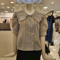 [온앤온] NC11 빅 카라 더블버튼 블라우스 JW2MB531