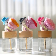 선물하기 좋은! 은혜갚는곰돌이 100ml 대용량디퓨저 자체제작석고스틱 발향UP 은은한 향 감성적인 무드를 품은 클로버디퓨저, 허브마리