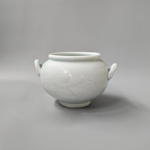 여주 도자기 백자 목련 손잡이 단지 항아리 장식품 외국인선물