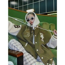 야구 잠바 웨스턴 베이스볼 점퍼 힙합 편지 자수 대학 자켓 여성용 남성 패치 빅사이즈