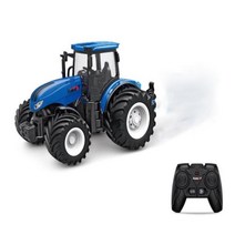 124 스케일 RC 농장 트랙터 트레일러 24G 원격 제어 시뮬레이션 엔지니어링 건설 트럭, wide wheel-B