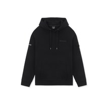 와펜 포켓 후드티 (BLACK)