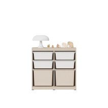 한샘 샘키즈 낮은 수납장 870 뉴트럴베이지, A_몸통_크림화이트_박스_올베이지(A)