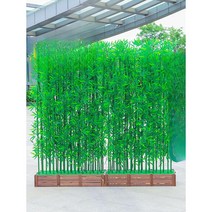 인조대나무 울타리 야외정원 실내조경 담장 횟집 공간, 50cm 길이  + 2.5m 높이(10개)