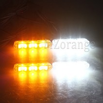 Fso 자동 경찰용 스트로브 라이트 4x3 LED 플래시 스트로보 스코프 건설 장비용 경고 성 노출증, green, green