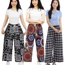 iPSTO 쿨링 와이드팬츠 여성 루즈핏 통바지 시원한 쿨바지