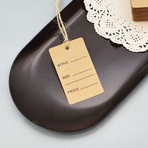 규즈몰 크라프트 의류 택 옷텍 안내택 택라벨 종이 제품택 상품택 가격텍 옷 100p, 상세페이지 참조, 상세페이지 참조