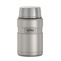 써모스 스텐 보온도시락 보온죽통 푸드자 710ml, Matte Stainless Steel