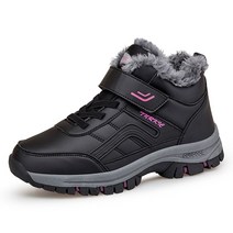 스노우보드 부츠 기모안감 보드화 Waterproof Winter Boots for Men Plush Warm Women Snow Work Hiking Shoes Non-slip S, [03] 37, [01] Black