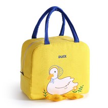 오리 보온 보냉 도시락 가방 소풍 피크닉 OBG-DCK23, 오리 보냉백 DCK23-옐로우