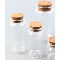 드라이플라워 유리꽃병 원통 유리병 빈병 저장용기, 47x90mm