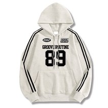 미스티그레이 WD 특양면 소매두줄 루틴89 스프릿 후드티
