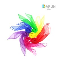 바른키즈 저글링 스카프놀이 6색 (유아체육교구), CU 본상품선택