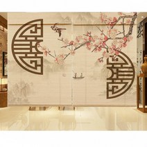 돗자리 대나 무발 롤스크린 다실 창문커튼 가림막 걸이식 버티컬, T20-강남 수향-UZY강남 수향-UZY