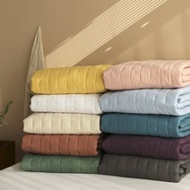 고밀도 순면 60수 고정밴딩 누빔 침대패드(SS/Q/K)-13color, 퓨어화이트