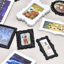 명화 미니 액자 DIY 2종, 블랙