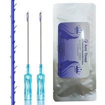 Pdo Cog 스레드 (pdo cog 4D 샤프 23G 90mm) 페이스 리프트 /360R 톱니 리프트/Pdo 눈썹 아이 턱라인 90mm (10개)