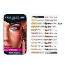 프리즈마 유성색연필 72색 132색 150색 [품질보증] Prismacolor 미국, 24색 유성 인상 피부 철제 케이스개