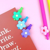 특이한 플라워 에디션 디자인 볼펜, 핫핑크