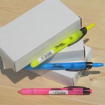 SANFORD 한손으로 자유롭게-U.S.A 샌포드 샤피 액센트 노크식 형광펜 1다스(12자루) HF102-1, 옐로우 1다스, 색상