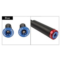 1 쌍 자전거 핸들 바 엔드 플러그 알루미늄 합금 산악 도로 캡 BMX MTB 그립 커버 액세서리, Blue-1pair