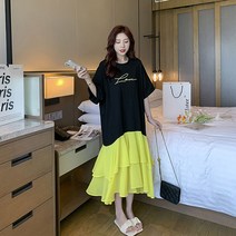 미쓰홍 봄 여름 가을 빅사이즈 반팔 롱 레터링 외출용 원피스 박스핏 박시핏 모음